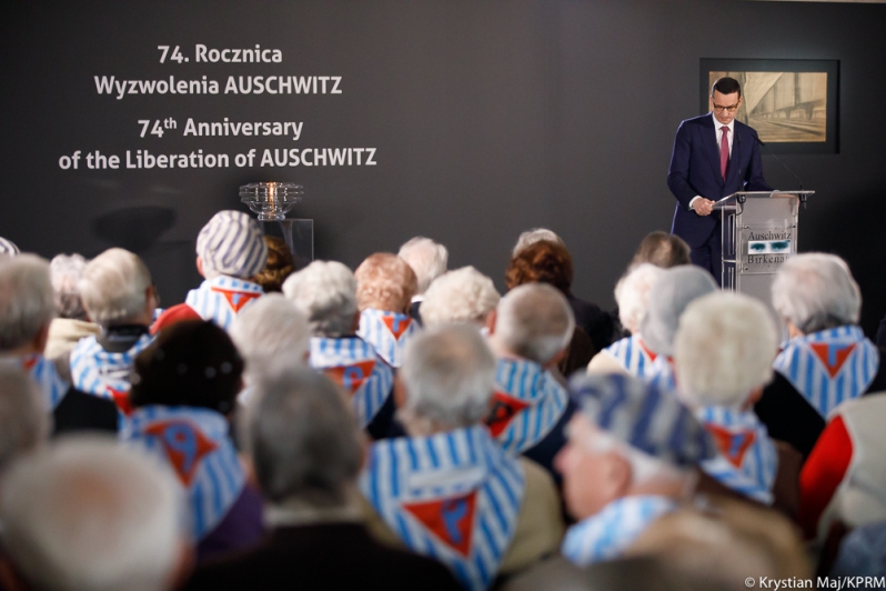 Przemówienie Premiera Mateusza Morawieckiego w 74. rocznicę obchodów wyzwolenia Auschwitz-Birkenau