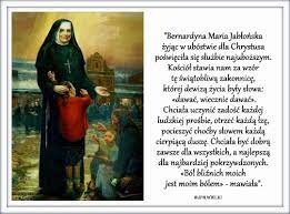 23. IX. Błogosławiona Maria Bernardyna Jabłońska, zakonnica